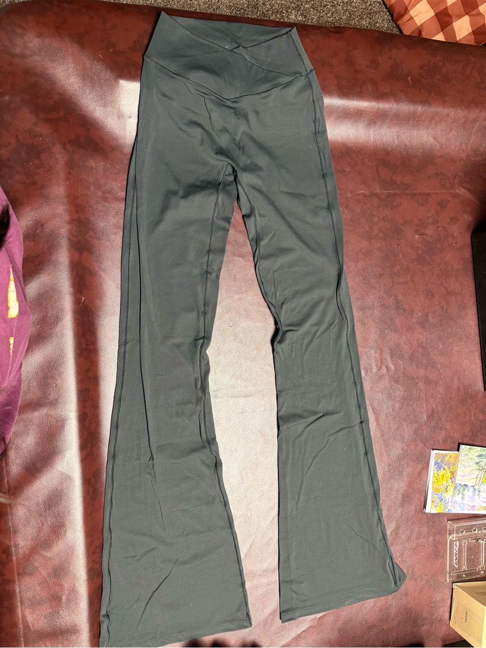 YoungLA Black Flare Leggings with V-Waistband